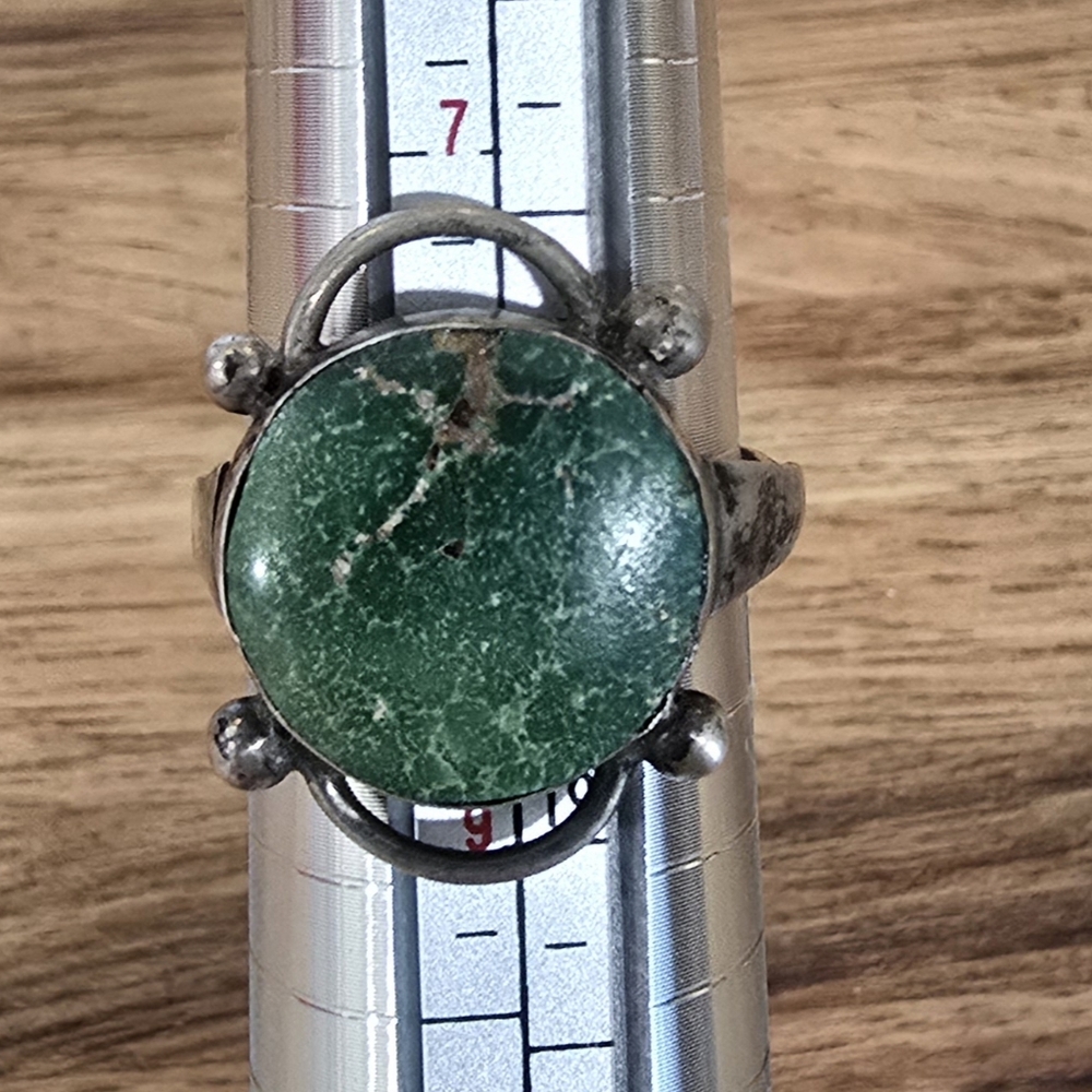 Genuine stone vintage ring